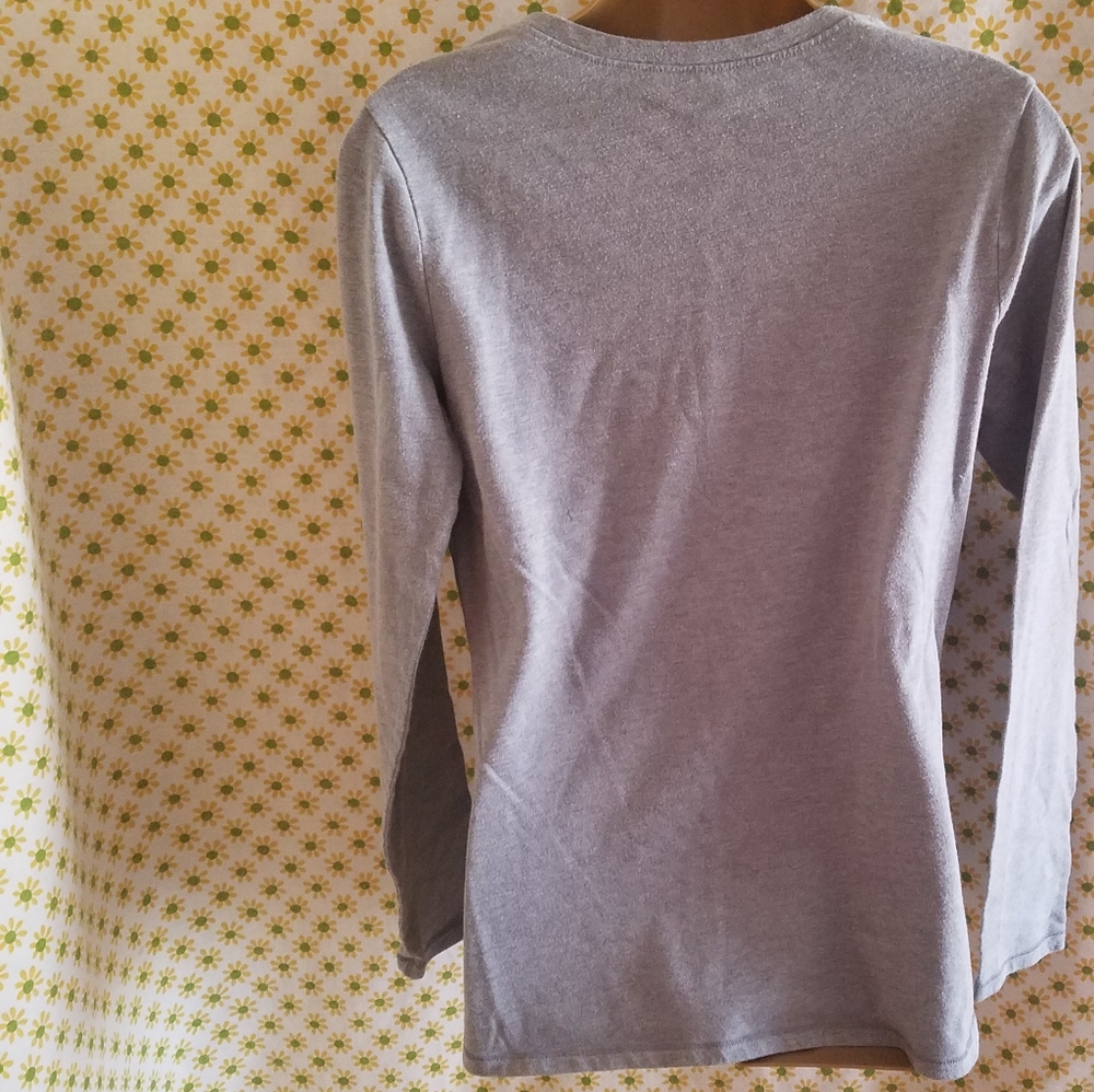No Boundaries Gray Long Sleeve Top